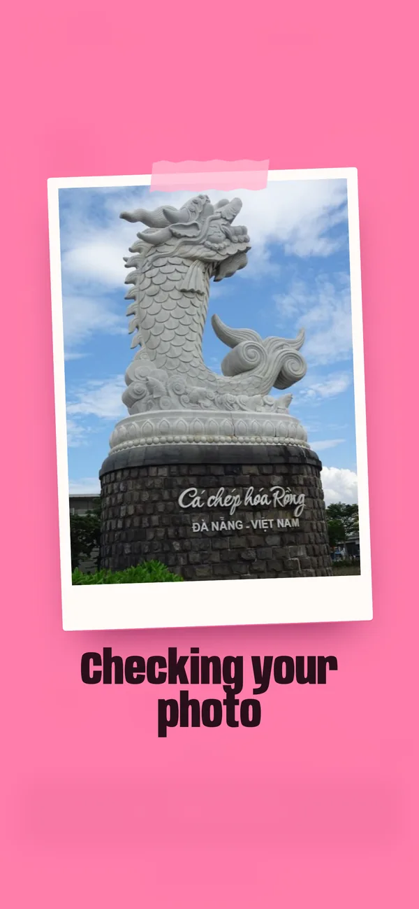 Checking your photo.